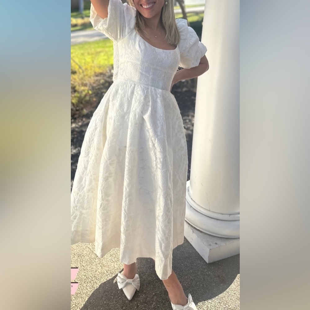 Maison Amory White/Ivory Corset Dress